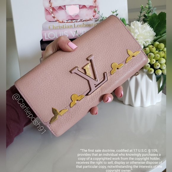 **SOLD** Authentic Pre-owned Louis Vuitton Capucines Flap Wallet - Picture 4 of 16